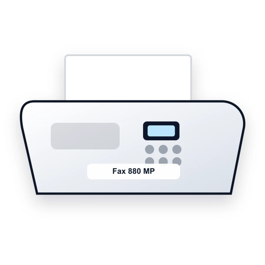 Ricoh Fax 880 MP printer illustration