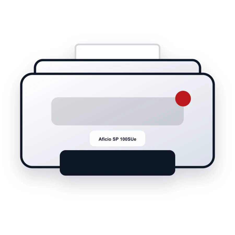 Ricoh Aficio SP 100SUe printer illustration