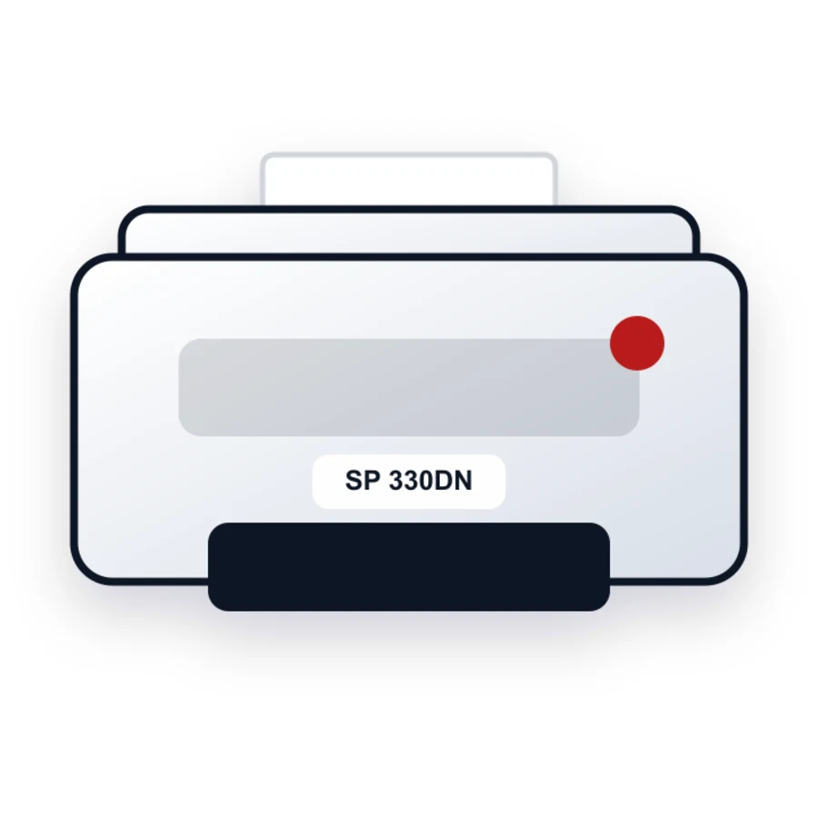 Ricoh SP 330DN printer illustration