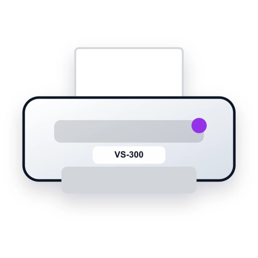 Roland VS-300 printer illustration