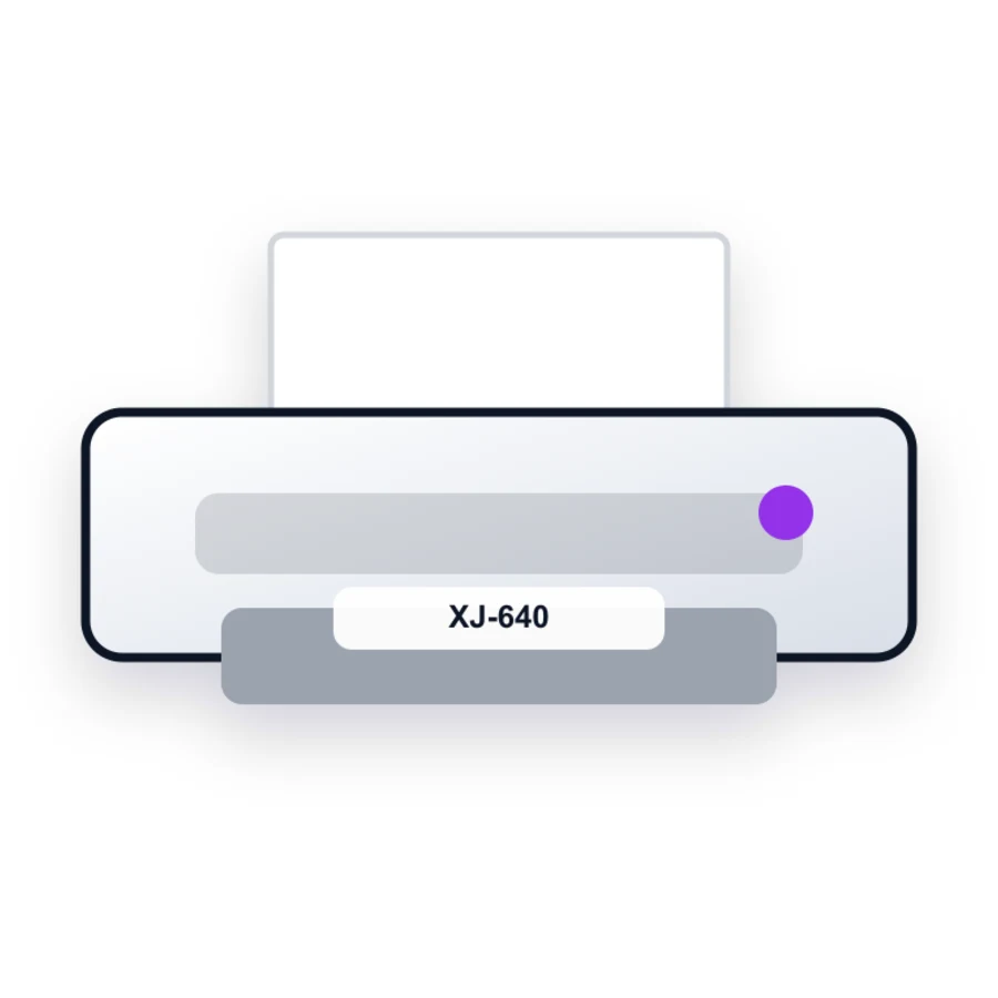 Roland XJ-640 printer illustration