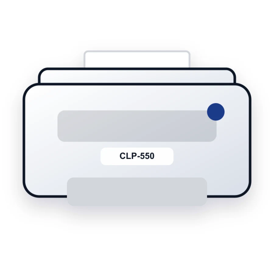 Samsung CLP-550 printer illustration