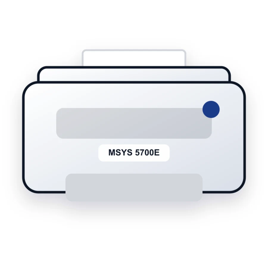 Samsung MSYS 5700E printer illustration
