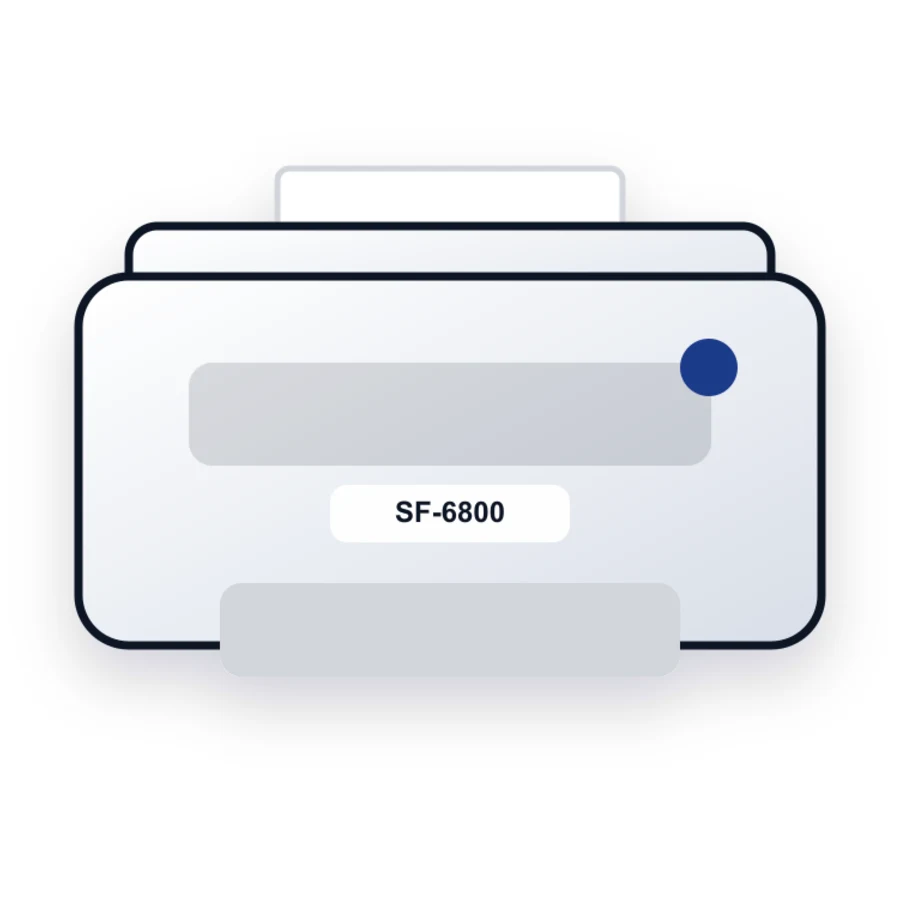 Samsung SF-6800 printer illustration