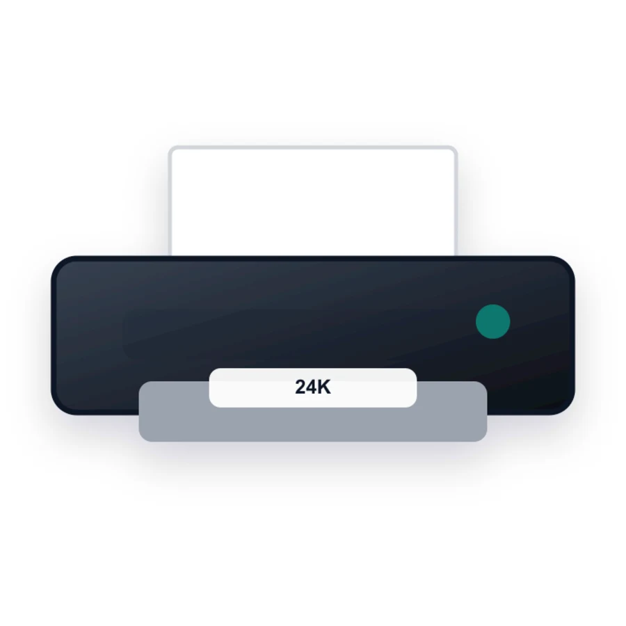 Secap 24K printer illustration