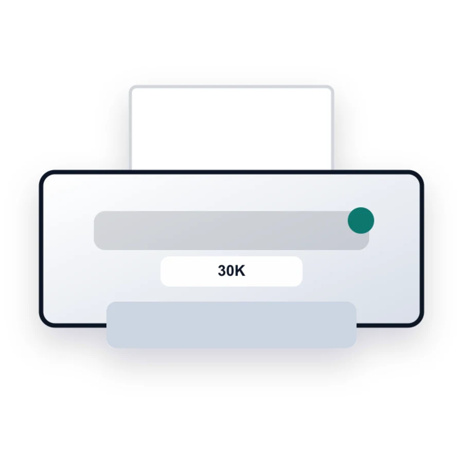 Secap 30K printer illustration