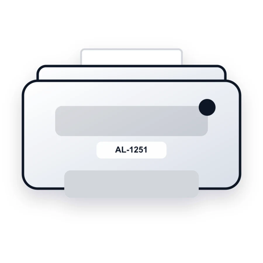 Sharp AL-1251 printer illustration
