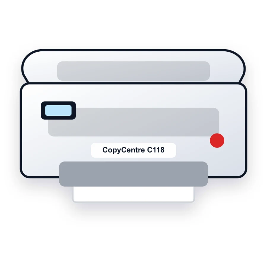 Xerox CopyCentre C118 printer illustration