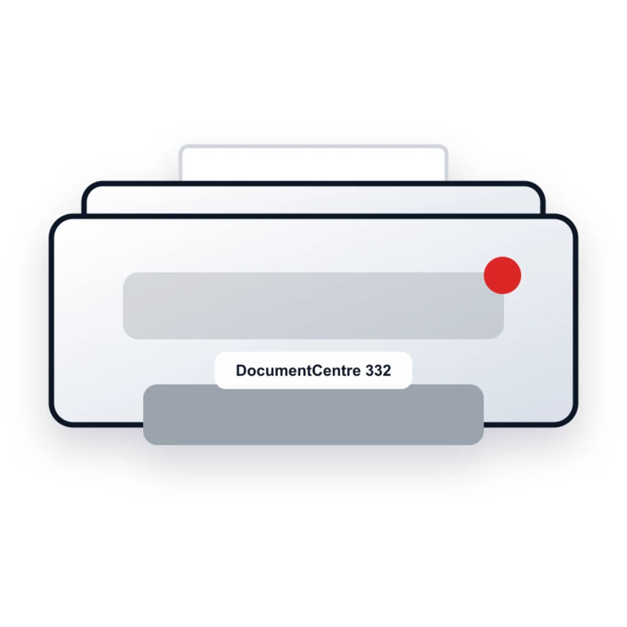 Xerox DocumentCentre 332ST printer illustration