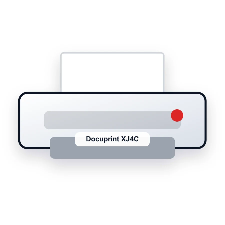 Xerox Docuprint XJ4C printer illustration
