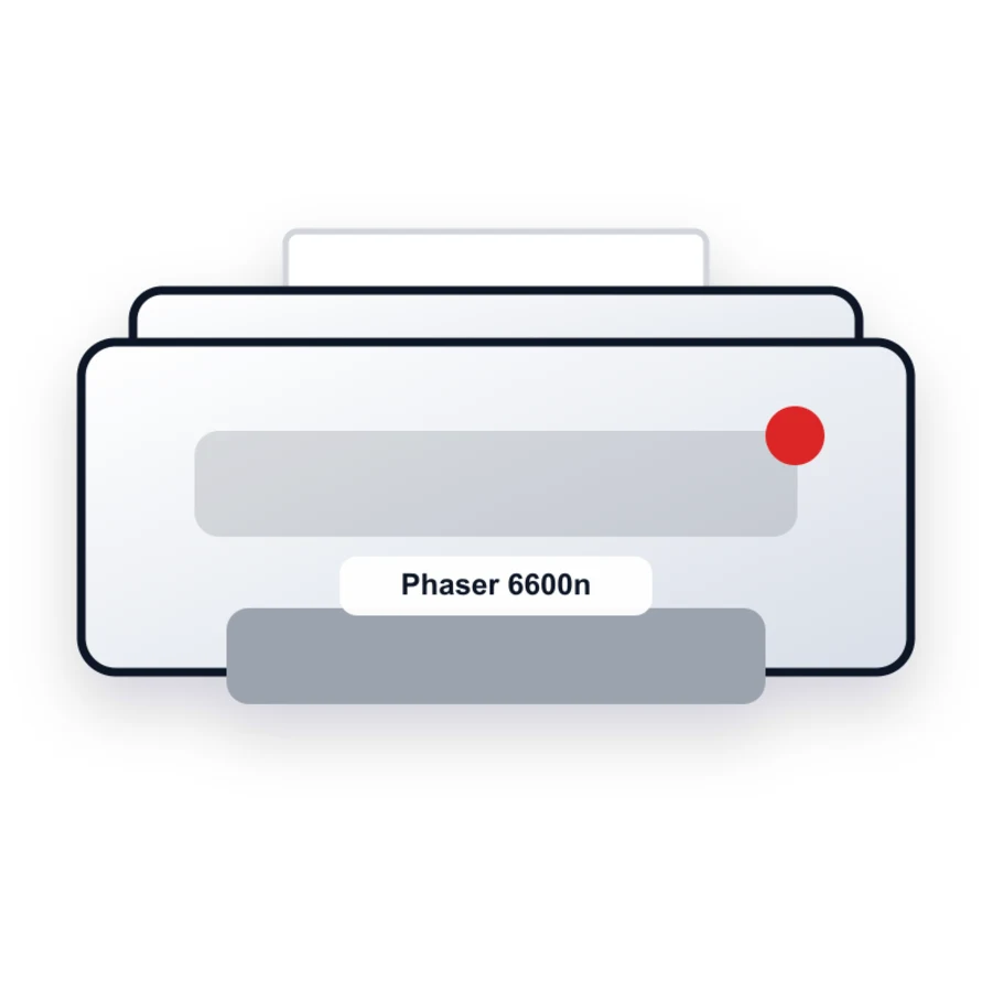 Xerox Phaser 6600n printer illustration