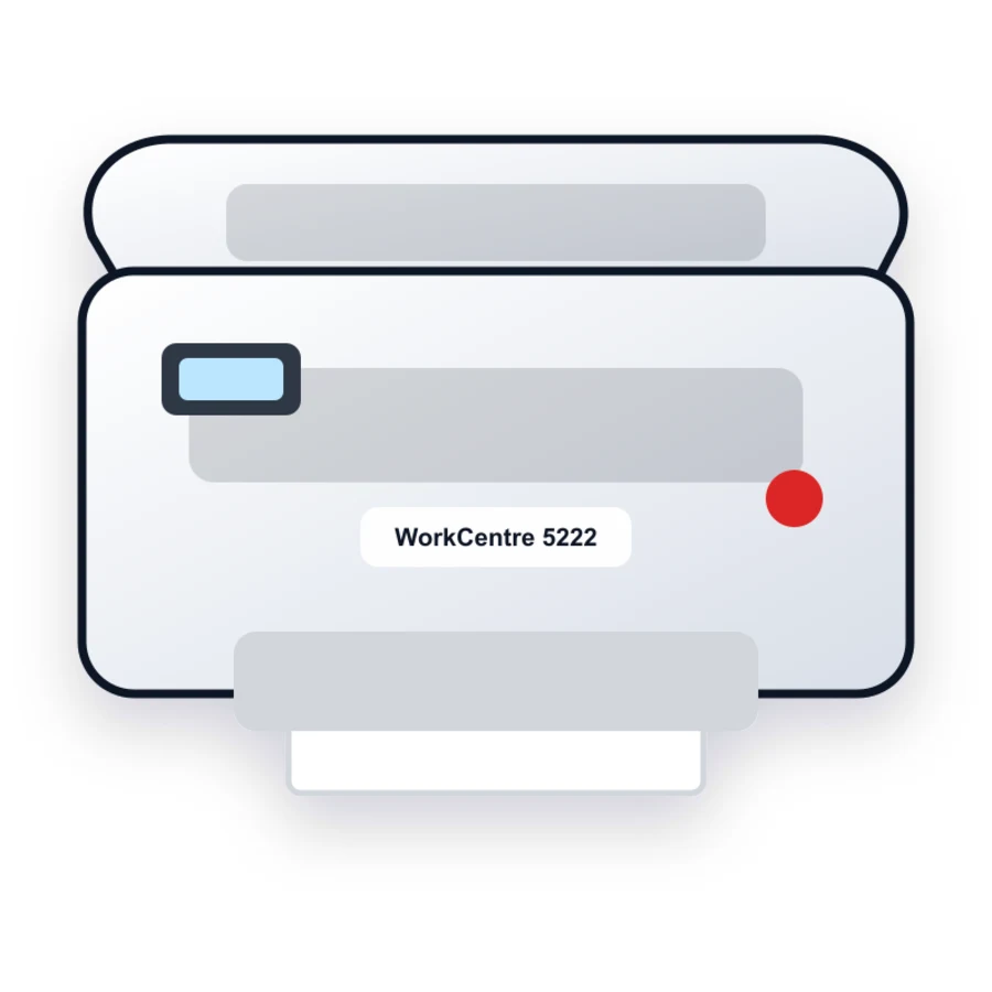 Xerox WorkCentre 5222 printer illustration