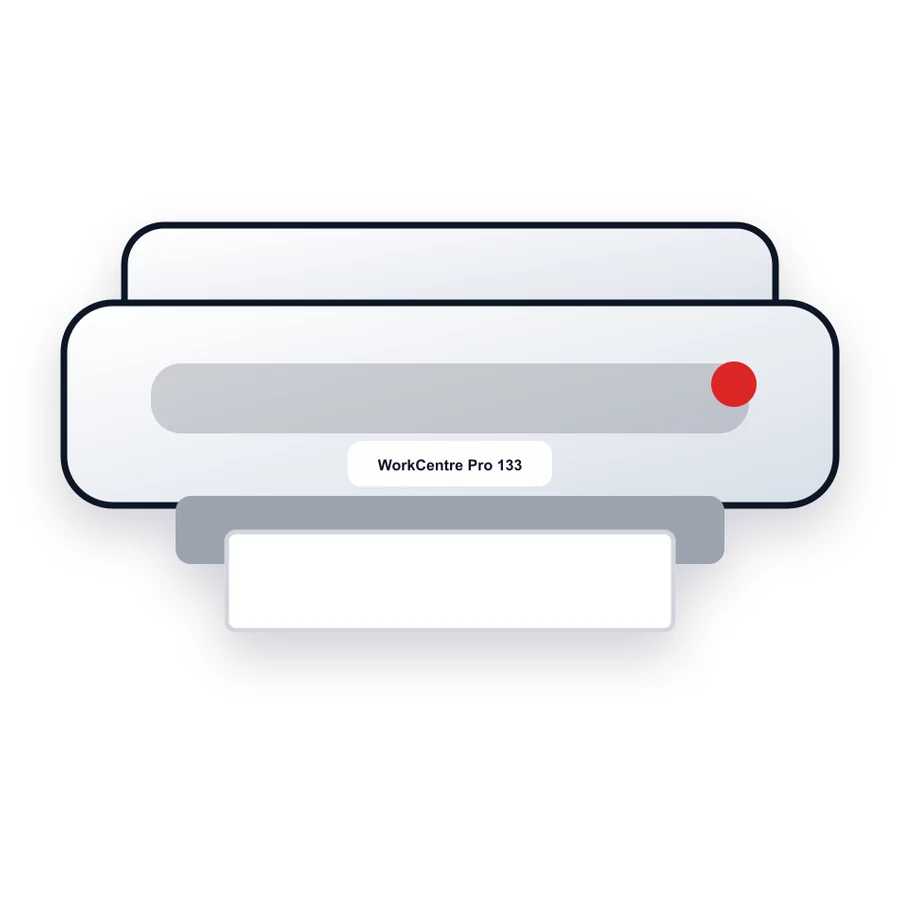 Xerox WorkCentre Pro 133 printer illustration