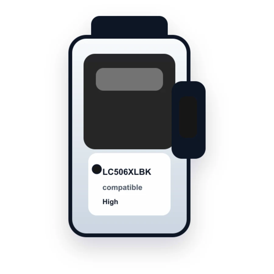 Brother LC506XLBK Black compatible ink