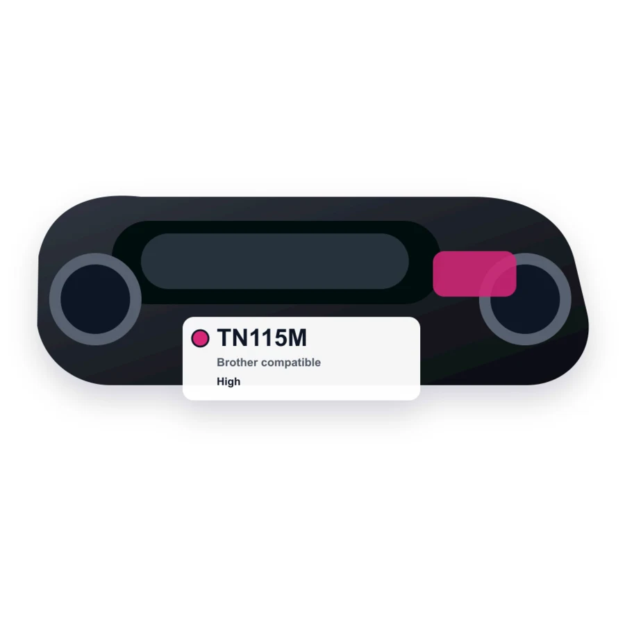 Brother TN115M Magenta compatible toner