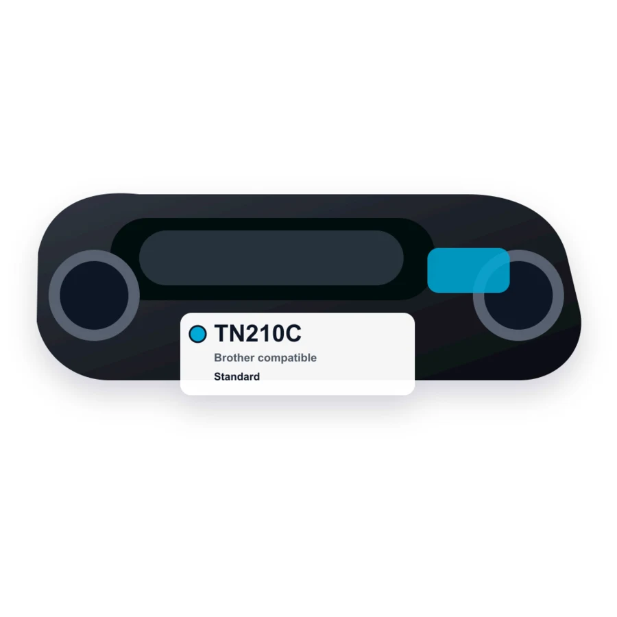 Brother TN210C Cyan compatible toner