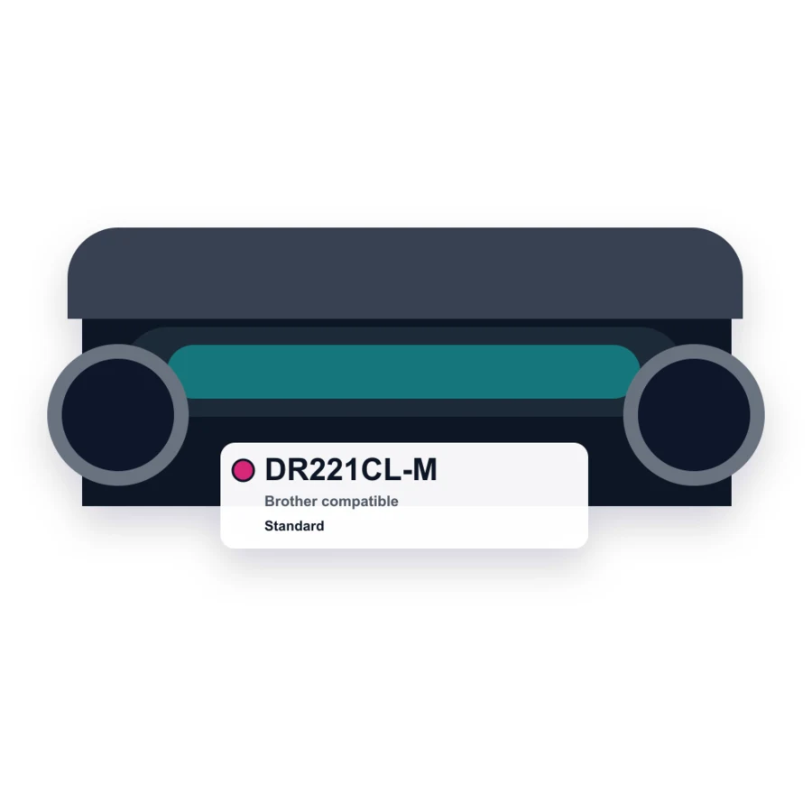 Brother DR221CL Drum Unit Magenta compatible toner