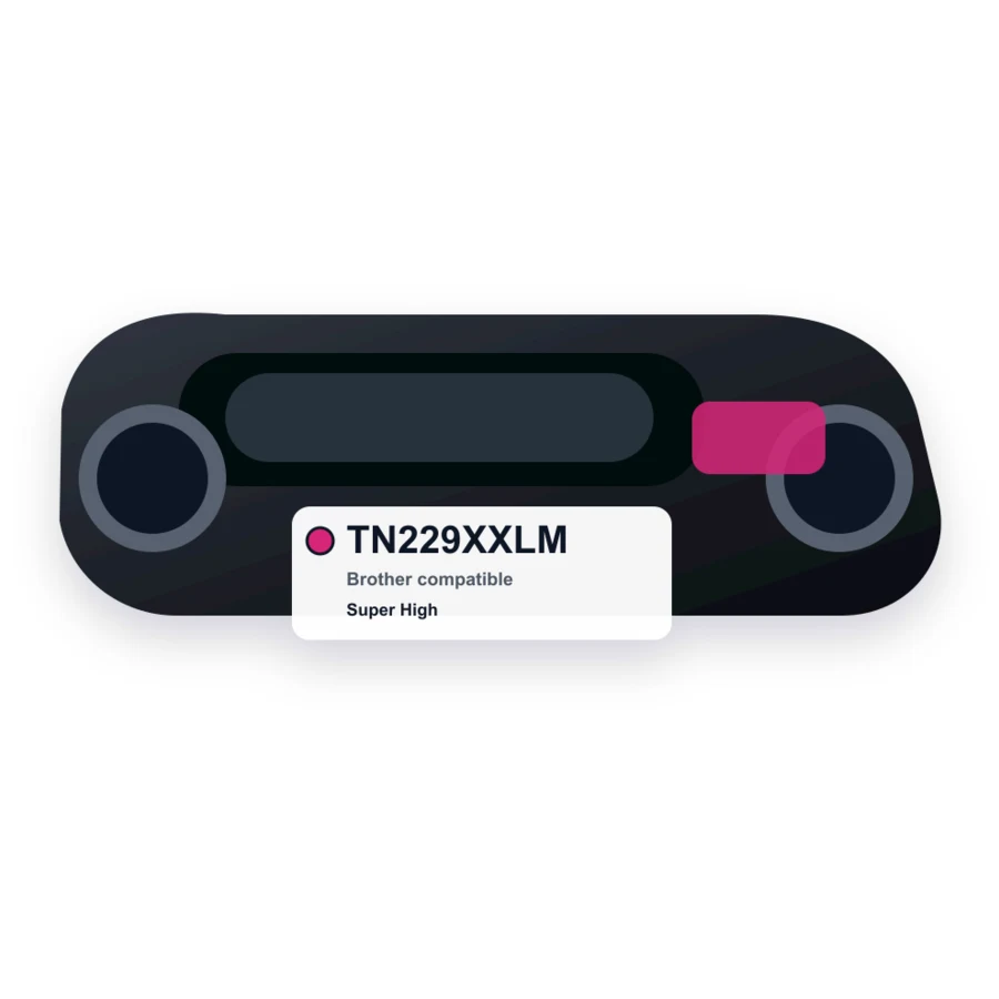 Brother TN229XXLM Magenta compatible toner