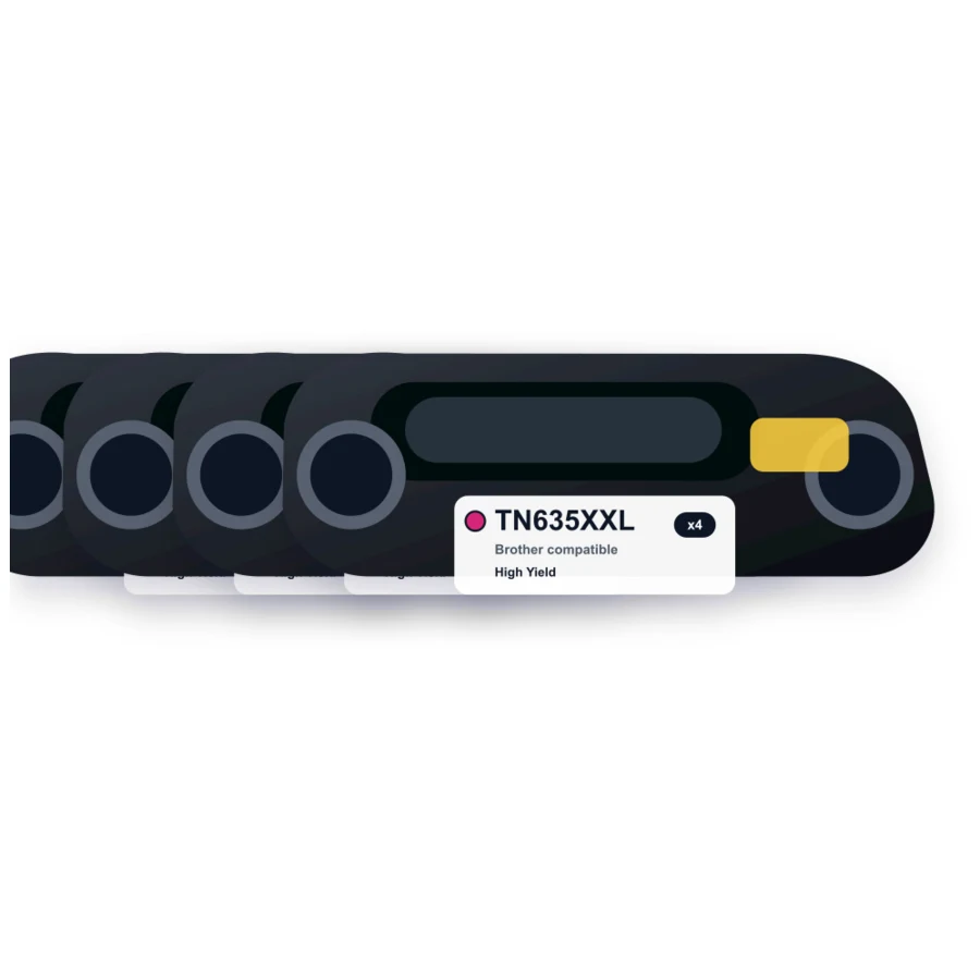 Brother TN635XXL 4 Combo compatible toner