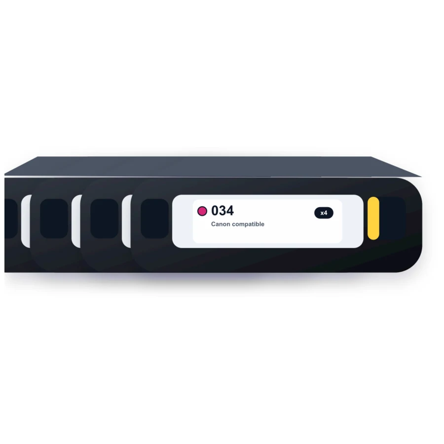 Canon 034 4 Combo compatible toner