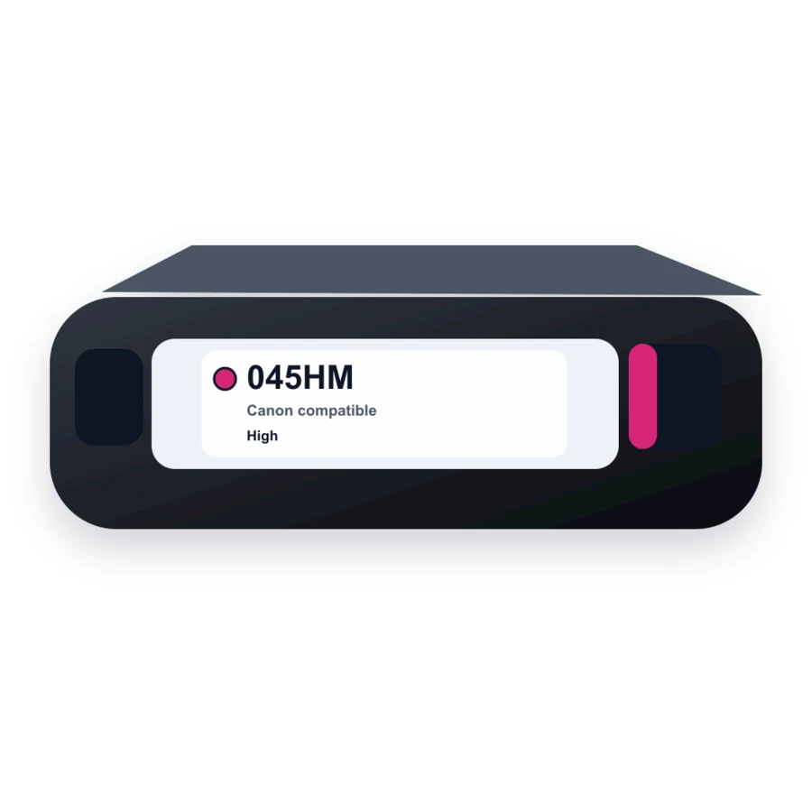 Canon 045HM 1244C001 Magenta compatible toner