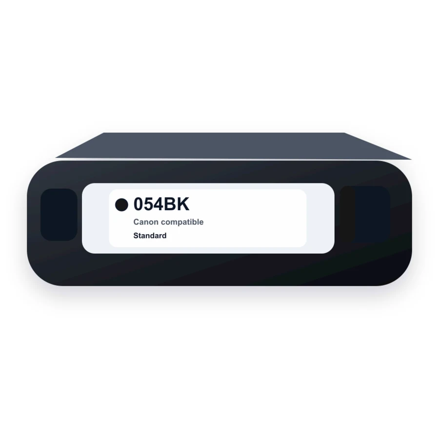 Canon 054BK 3024C001 Black compatible toner