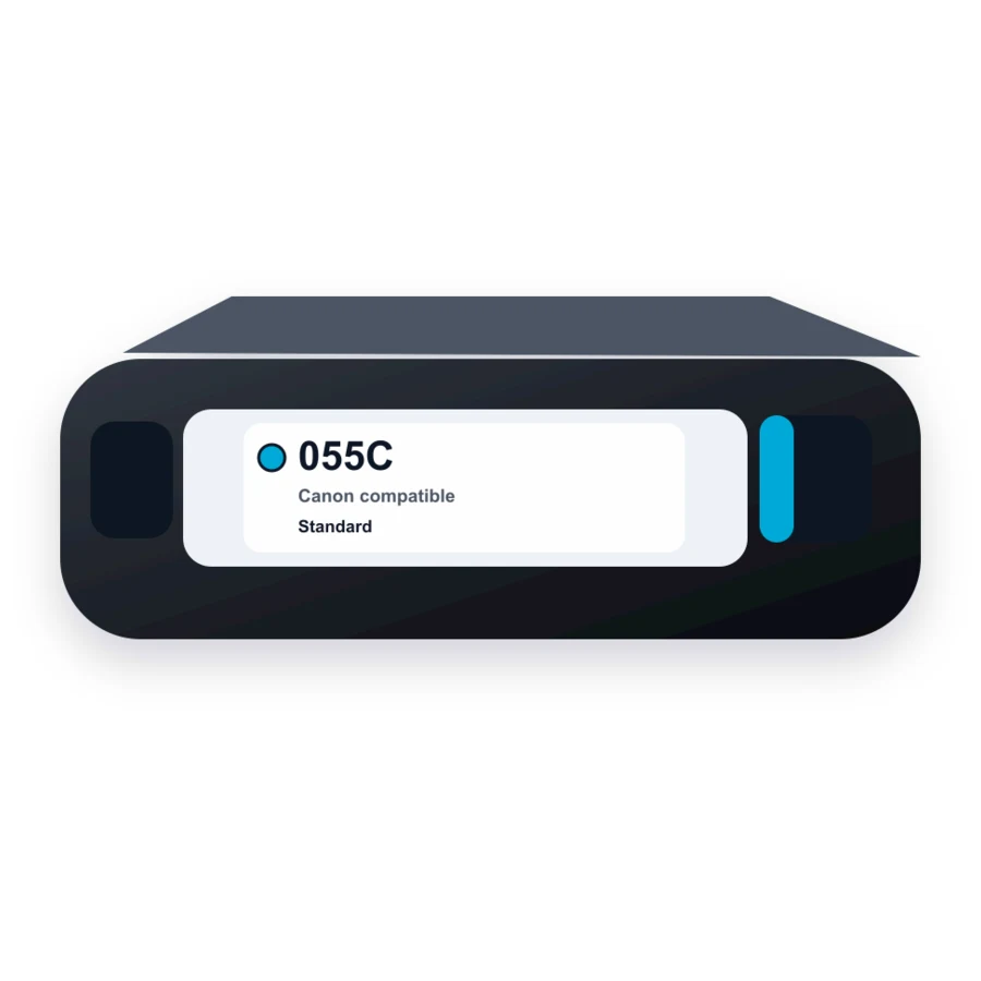 Canon 055C 3015C001 Cyan compatible toner