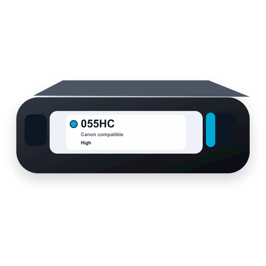 Canon 055HC 3019C002 Cyan compatible toner