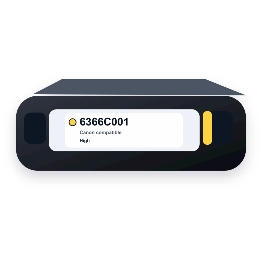 Canon 075HY 6366C001 Yellow compatible toner