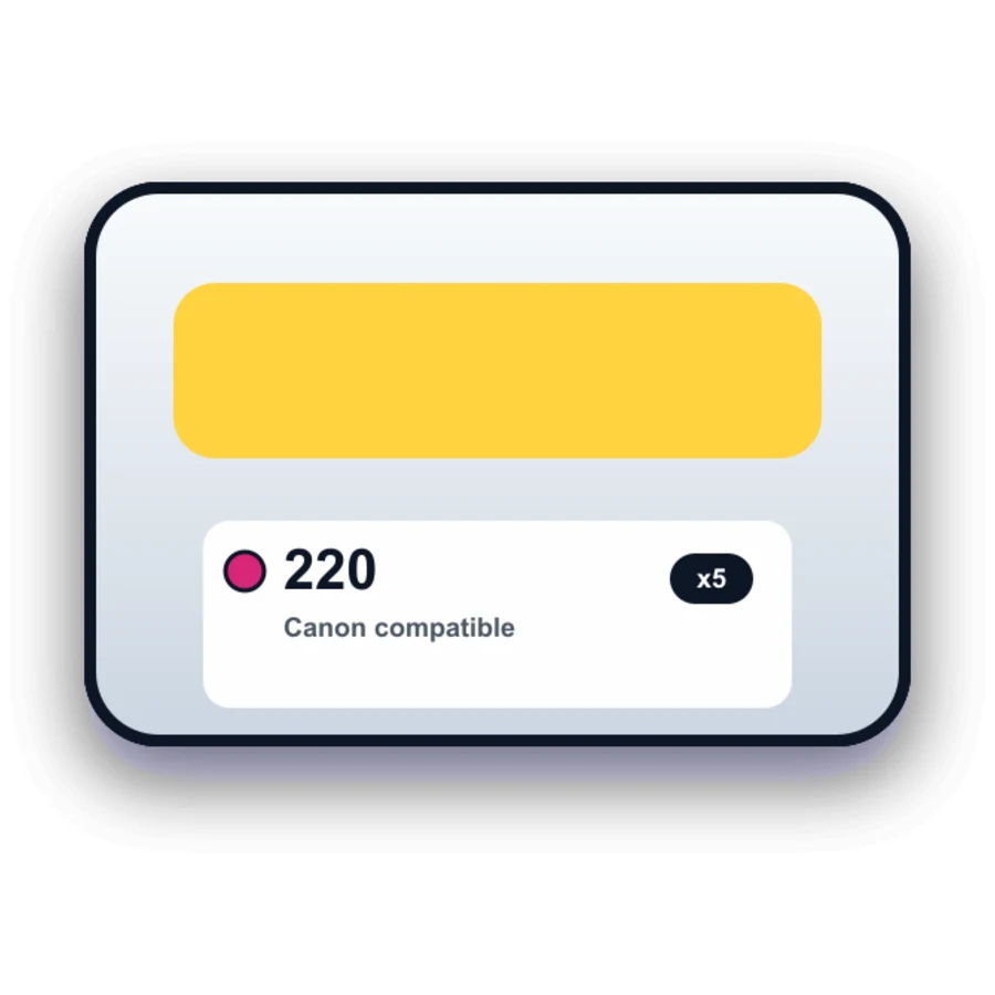 Canon PGI 220 CLI 221 5 Combo compatible ink