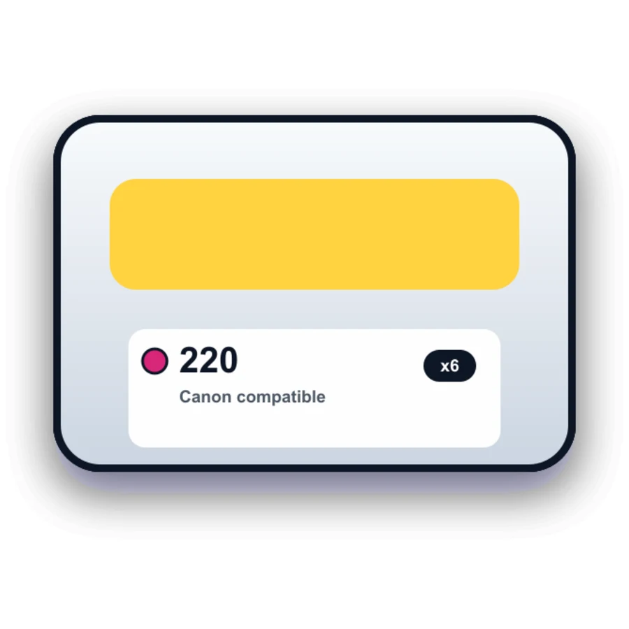 Canon PGI 220 CLI 221 6 Combo compatible ink