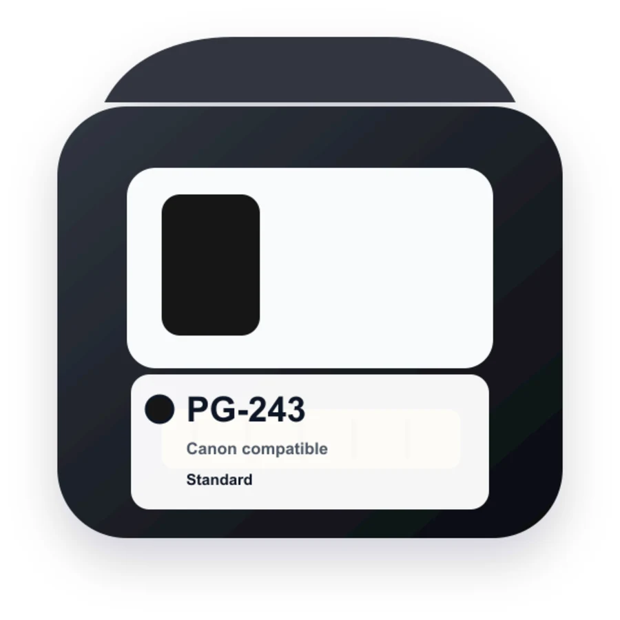 Replacement Canon 243 Ink Cartridge - 1287C001 -Black compatible ink