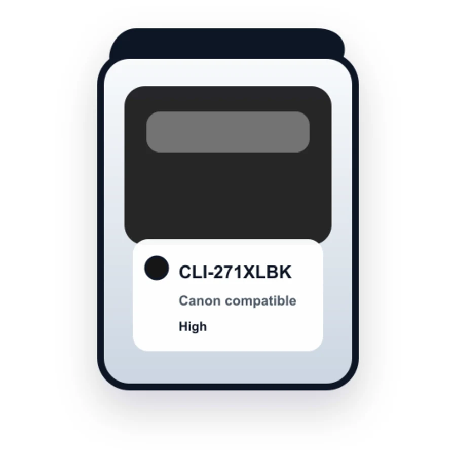 Canon CLI 271XL Black compatible ink