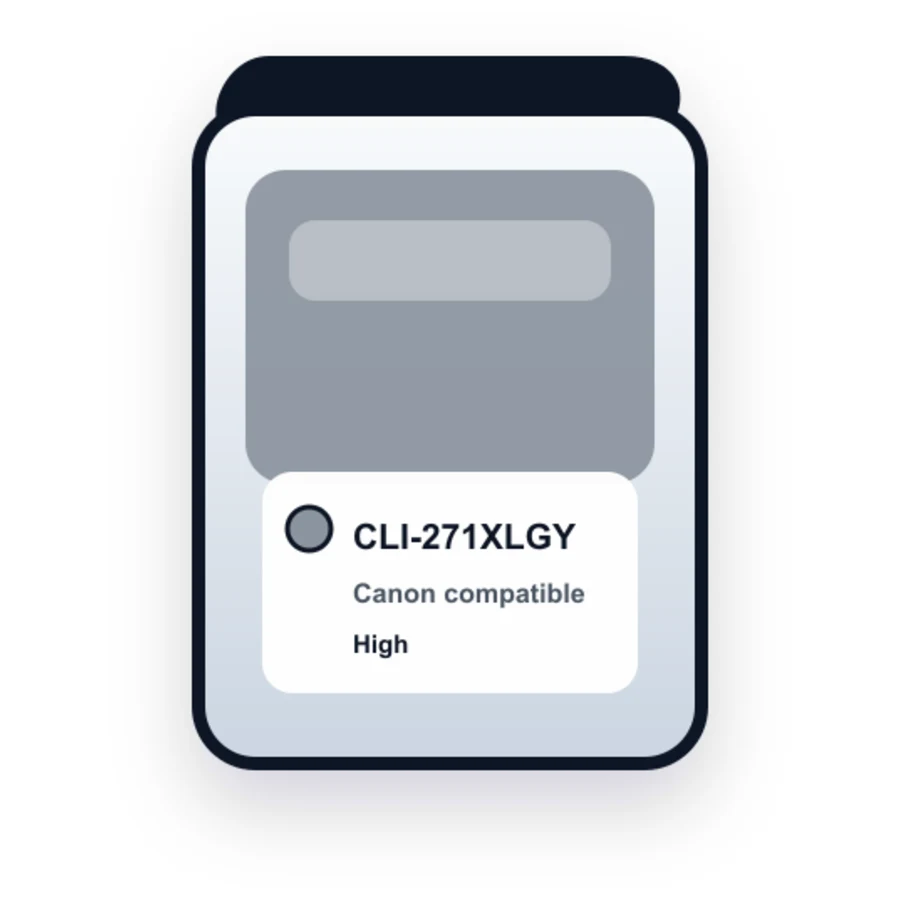 Canon CLI 271XL Gray compatible ink