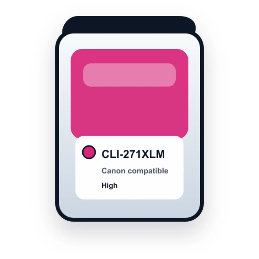 Canon CLI 271XL Magenta compatible ink