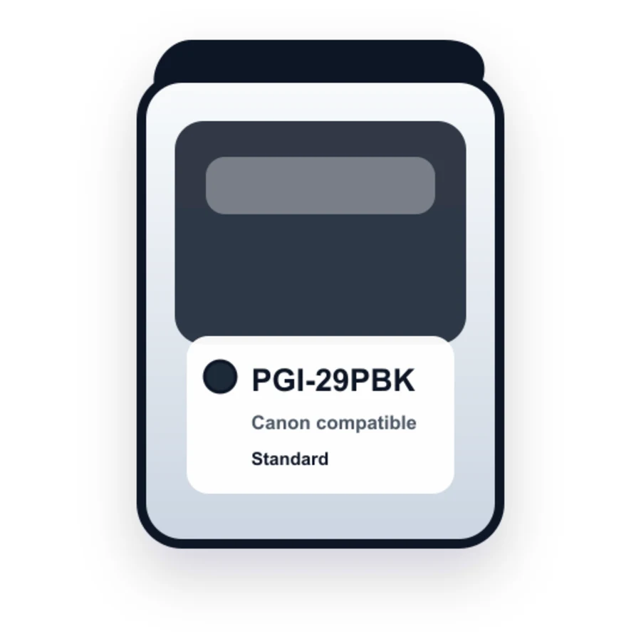 Canon PGI 29 PGI 29PBK Photo Black compatible ink