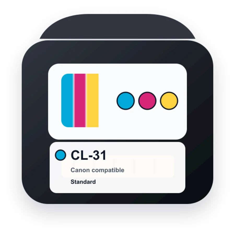Replacement Canon CL-31 Color Ink Cartridge - 1900B002 compatible ink