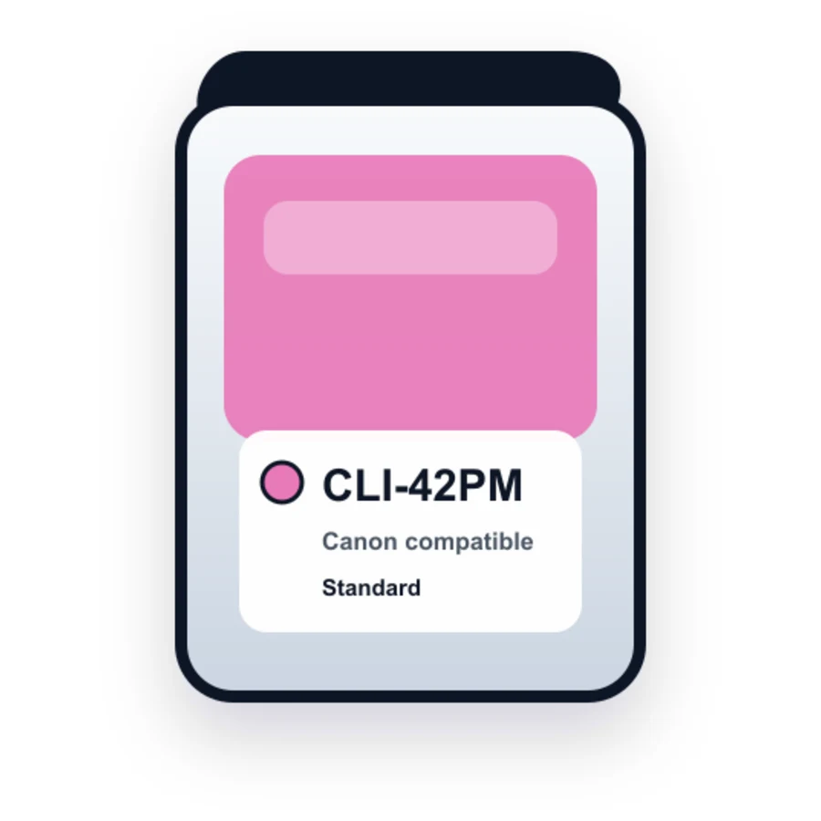 Canon CLI 42 CLI 42PM Photo Magenta compatible ink