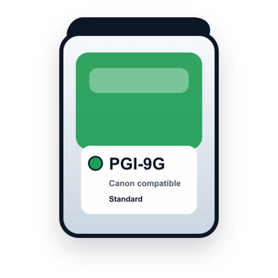 Canon PGI 9 PGI 9G Green compatible ink