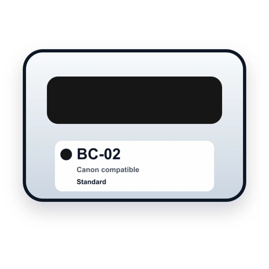Replacement Canon BC-02 Black Ink Cartridge compatible ink