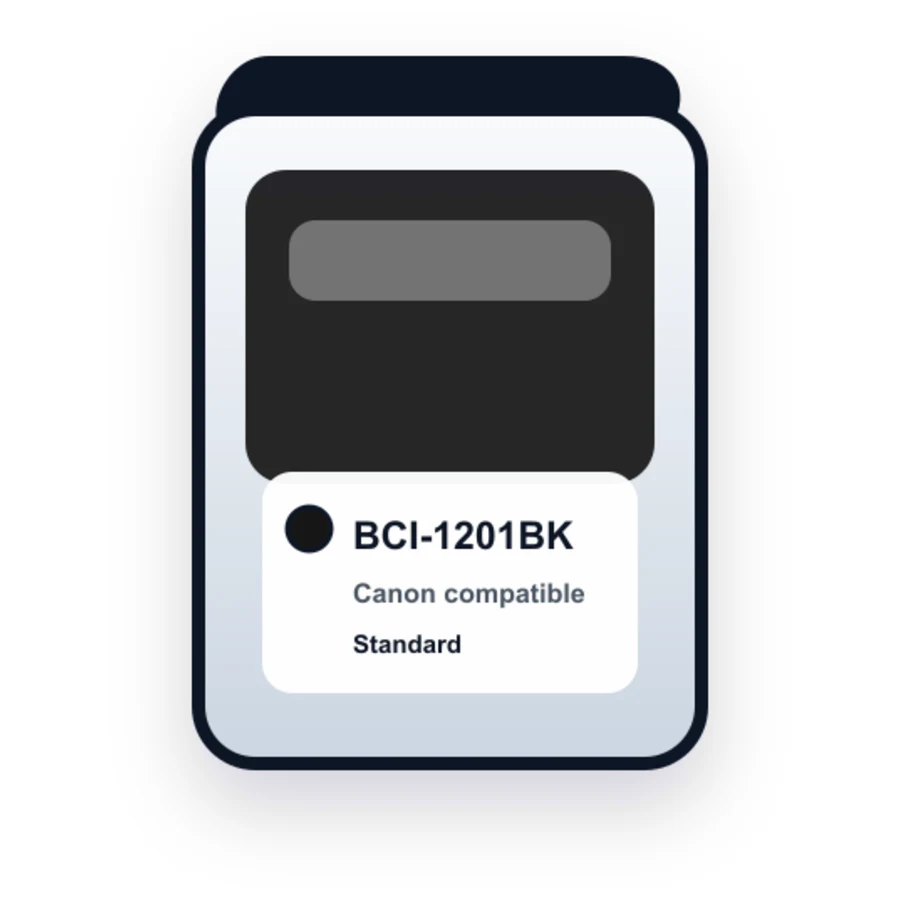 Canon Bci 1201BK Black compatible ink