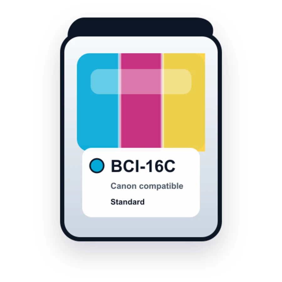 Canon BCI-16C Color Compatible Ink Tank Cartridge compatible ink