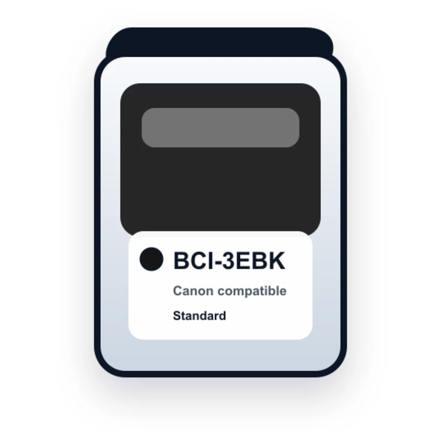 Canon Bci 3EBK Black compatible ink
