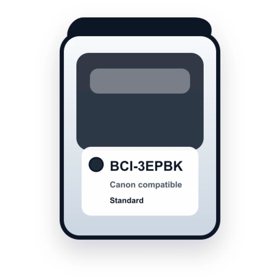 Canon Bci 3EPBK Photo Black compatible ink