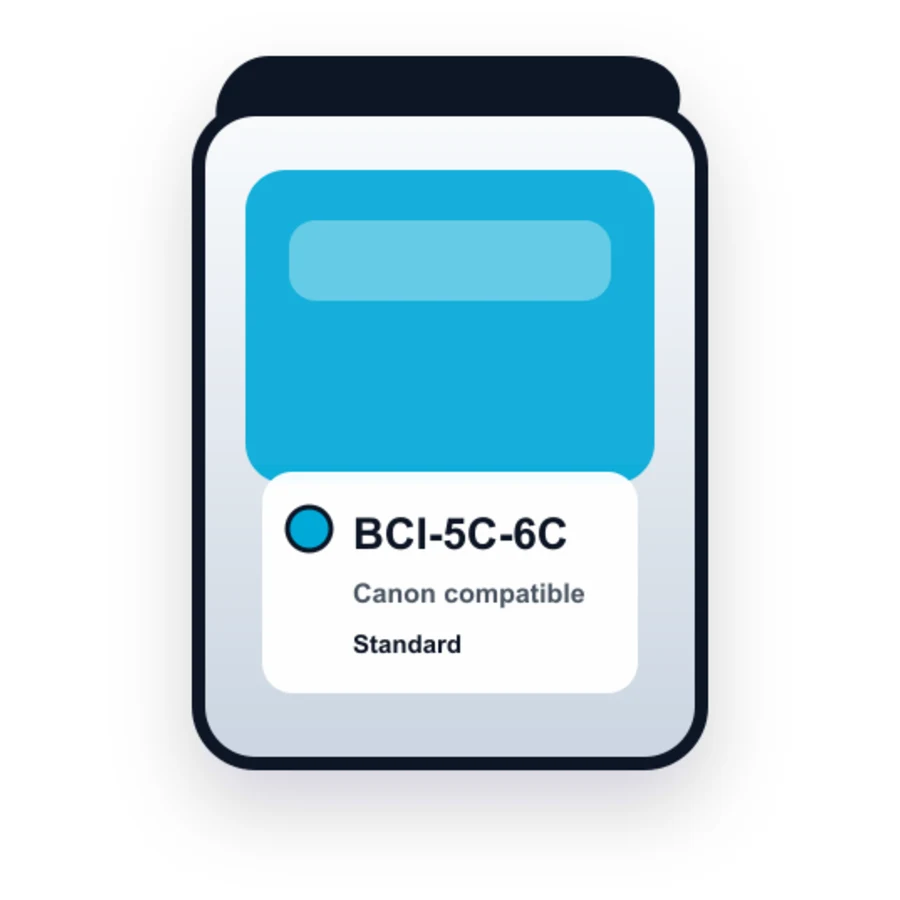 Canon Bci 6C Cyan compatible ink
