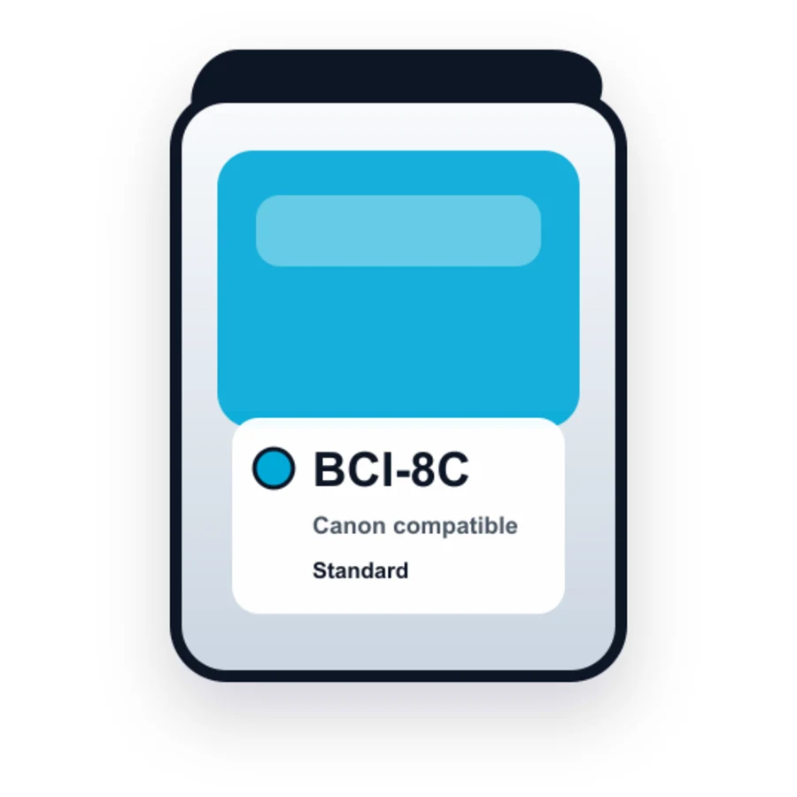 Canon Bci 8C Cyan compatible ink