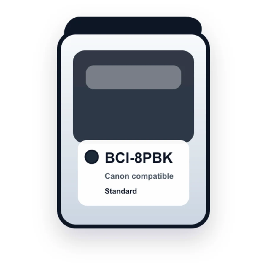 Canon Bci 8PBK Photo Black compatible ink
