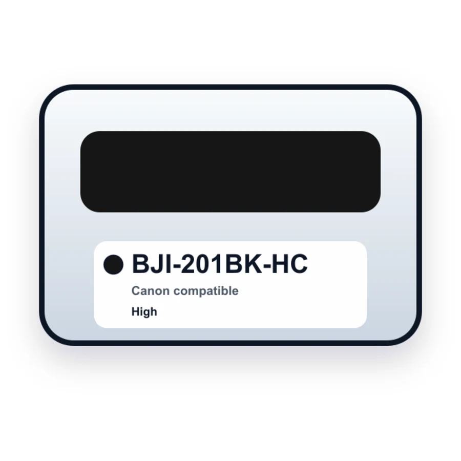 Canon Bji 201BK Black compatible ink