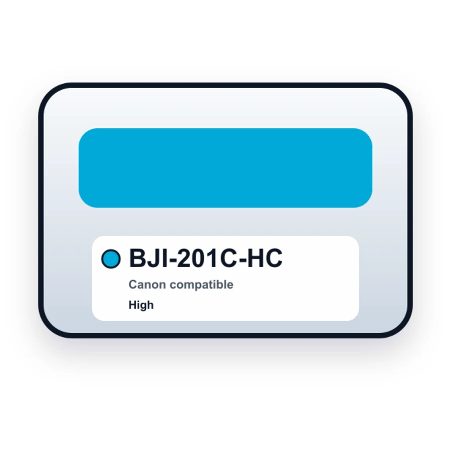 Canon Bji 201C Cyan compatible ink