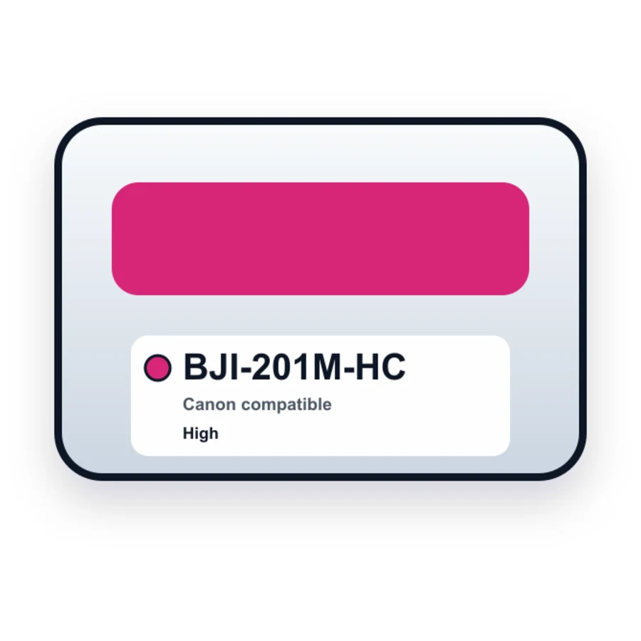 Canon Bji 201M Magenta compatible ink